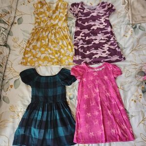 Girls' Pink Star Print Dress - Kids Dress